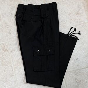 Free People Black Cargo Pants